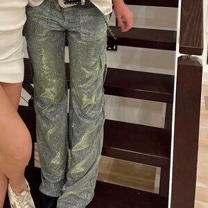 Sparkly cargo pants.